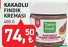 TARIM KREDİ KAKAOLU FINDIK KREMASI 400 G